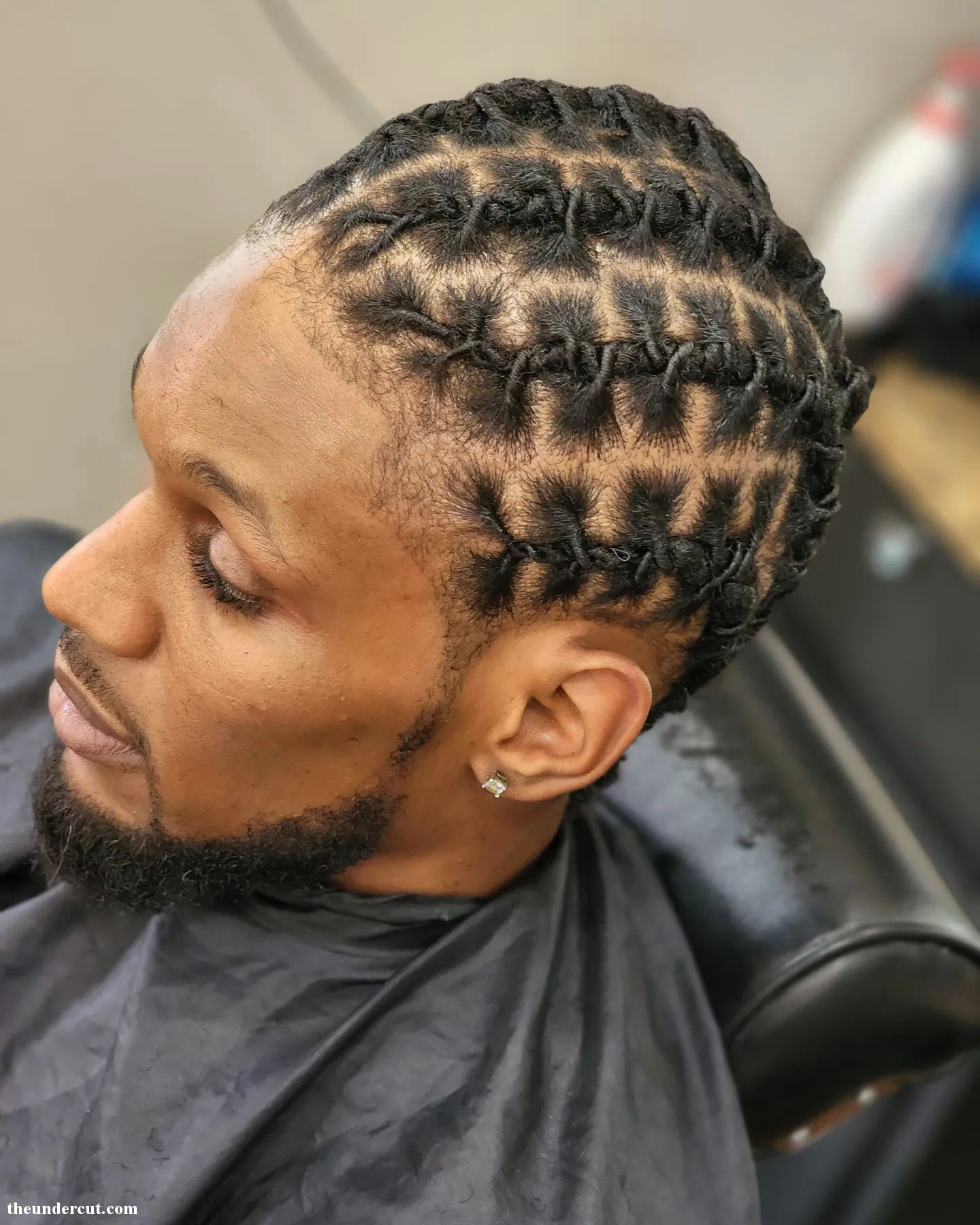 Tied Back Mens Braided Cut