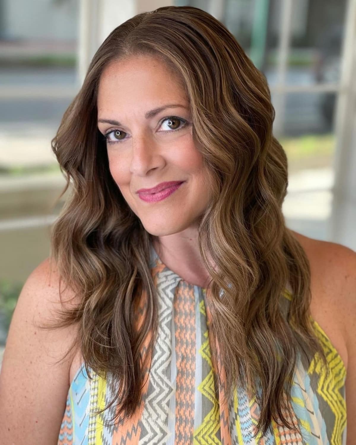 caramel balayage for ladies over 50