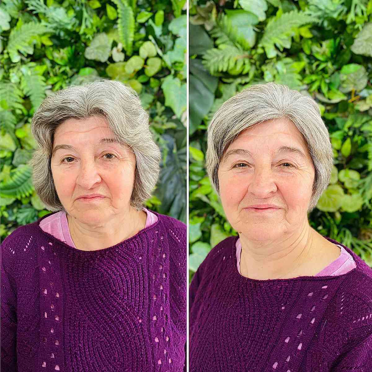 chic pixie bob makeover for 60 year olds