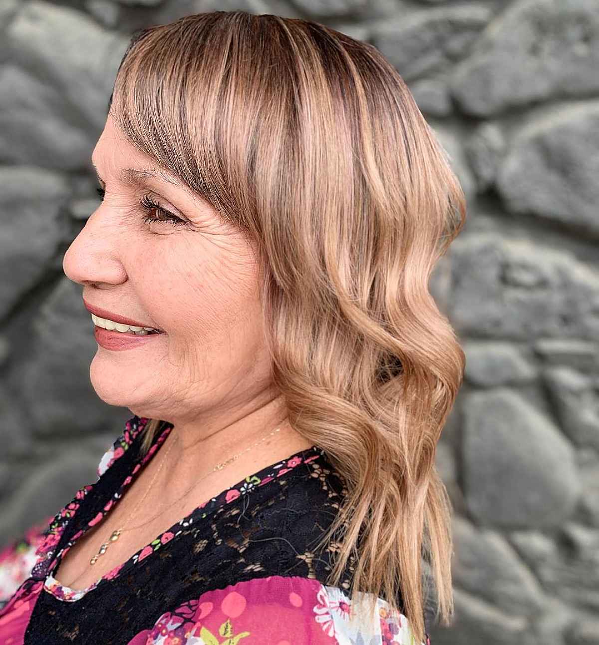 chocolate and blonde blend for 70 year old women