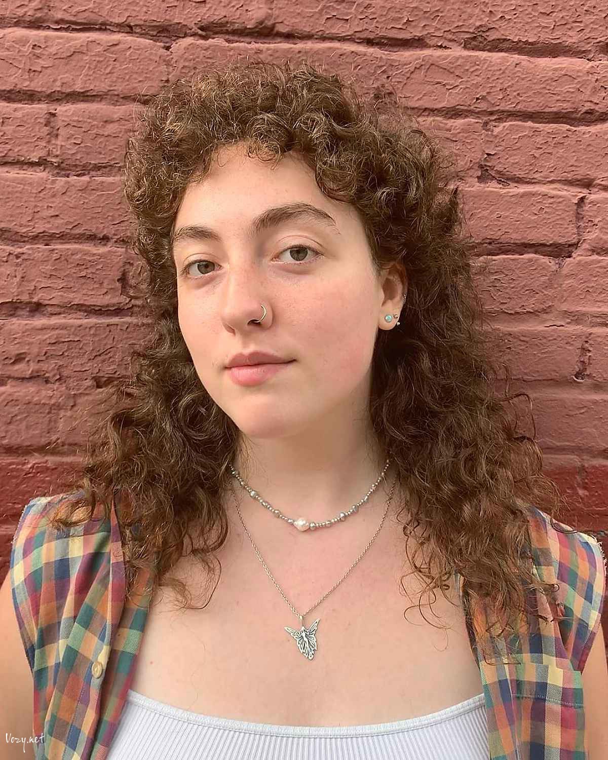 curly mullet shag