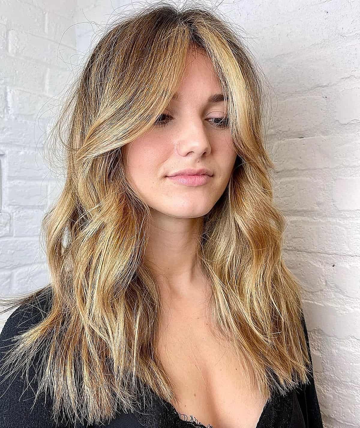 curtain bangs for oval face shapes