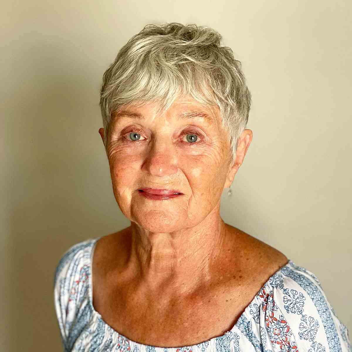 cute razor cut pixie for ladies 70 and over