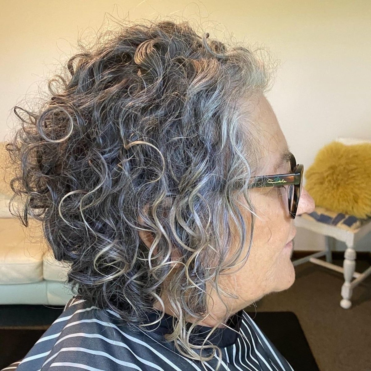edgy bob for curly hair