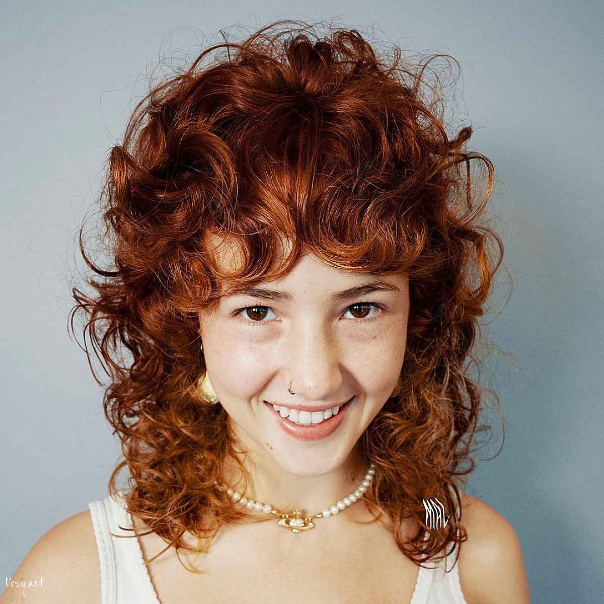 edgy shaggy cut for curly girls