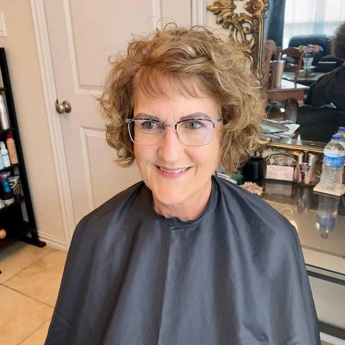flattering voluminous curls for women over seventy