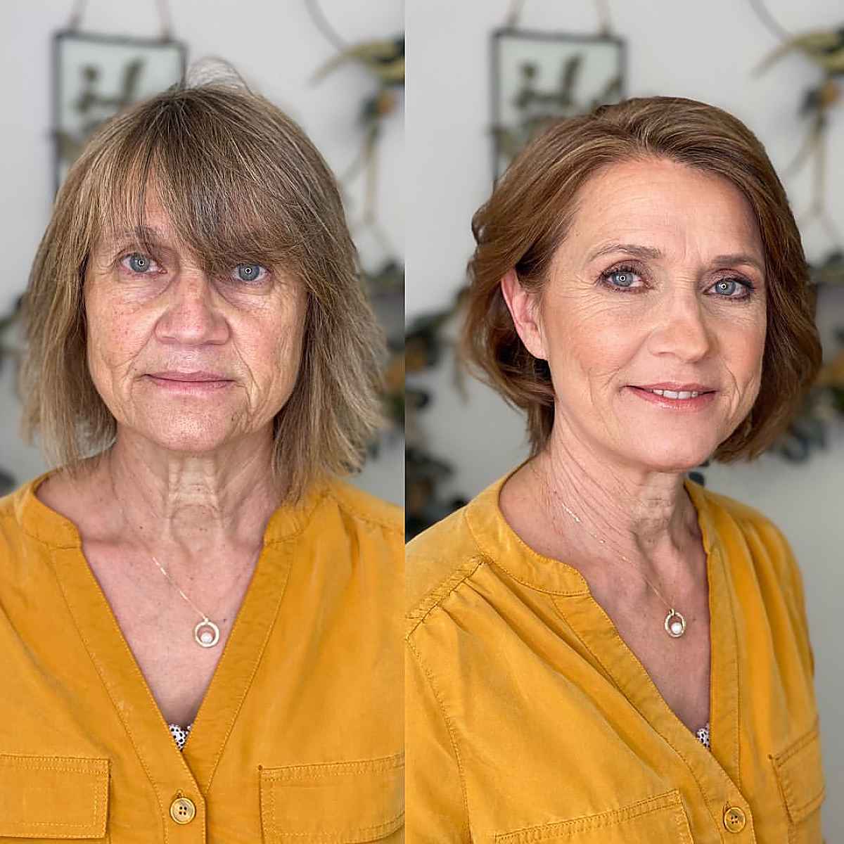 golden ashy brown winter hair colors for women over 70