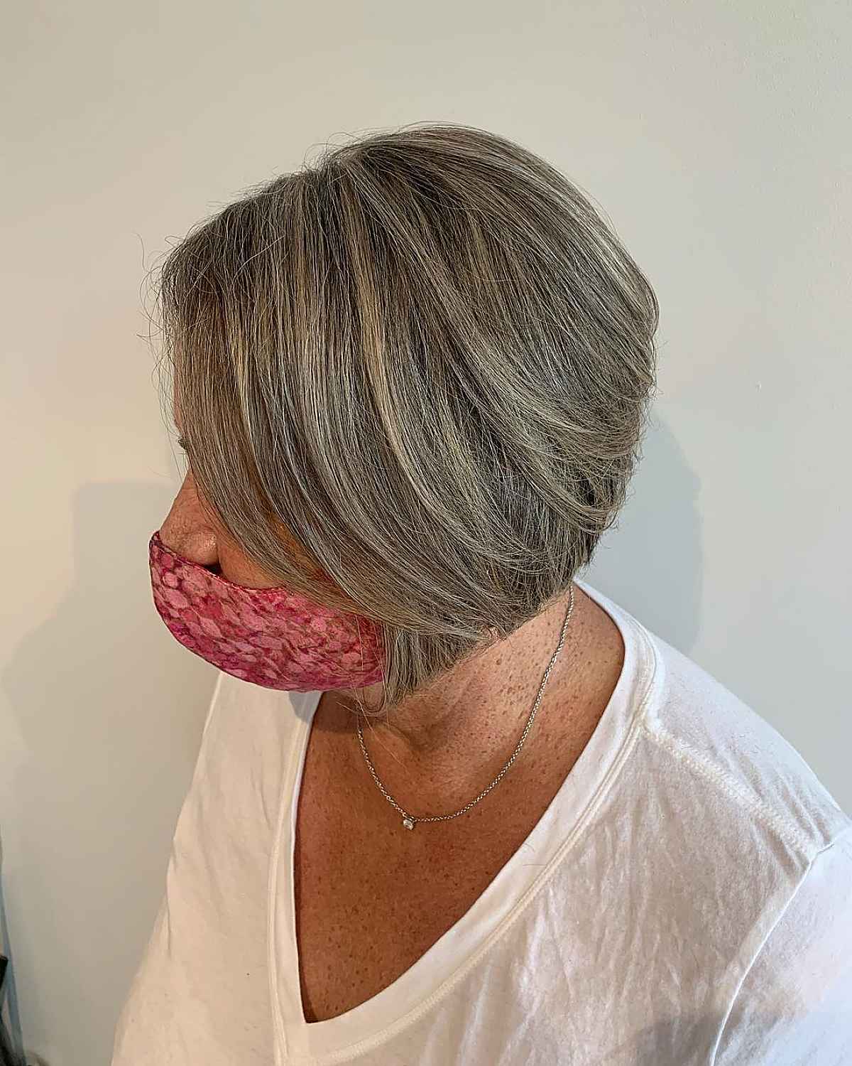 layered bob hairstyle for thin haired 60 year olds