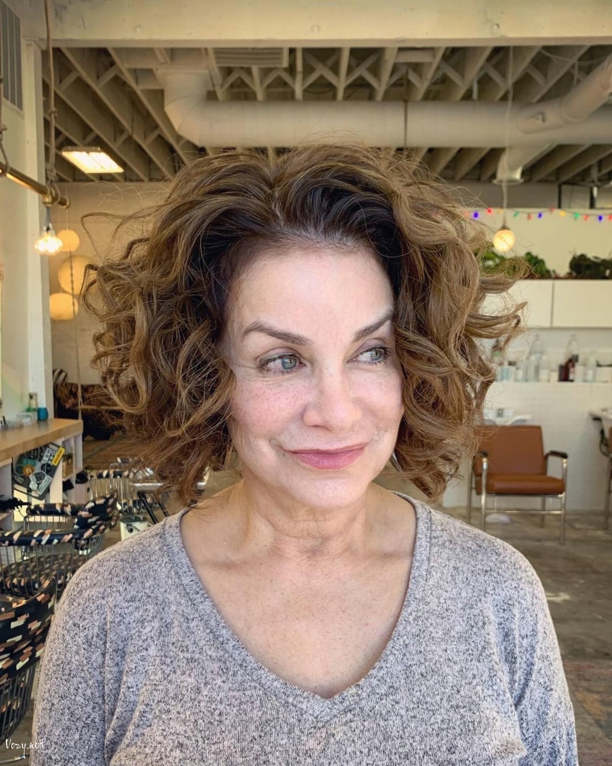 layered curls for women over 60