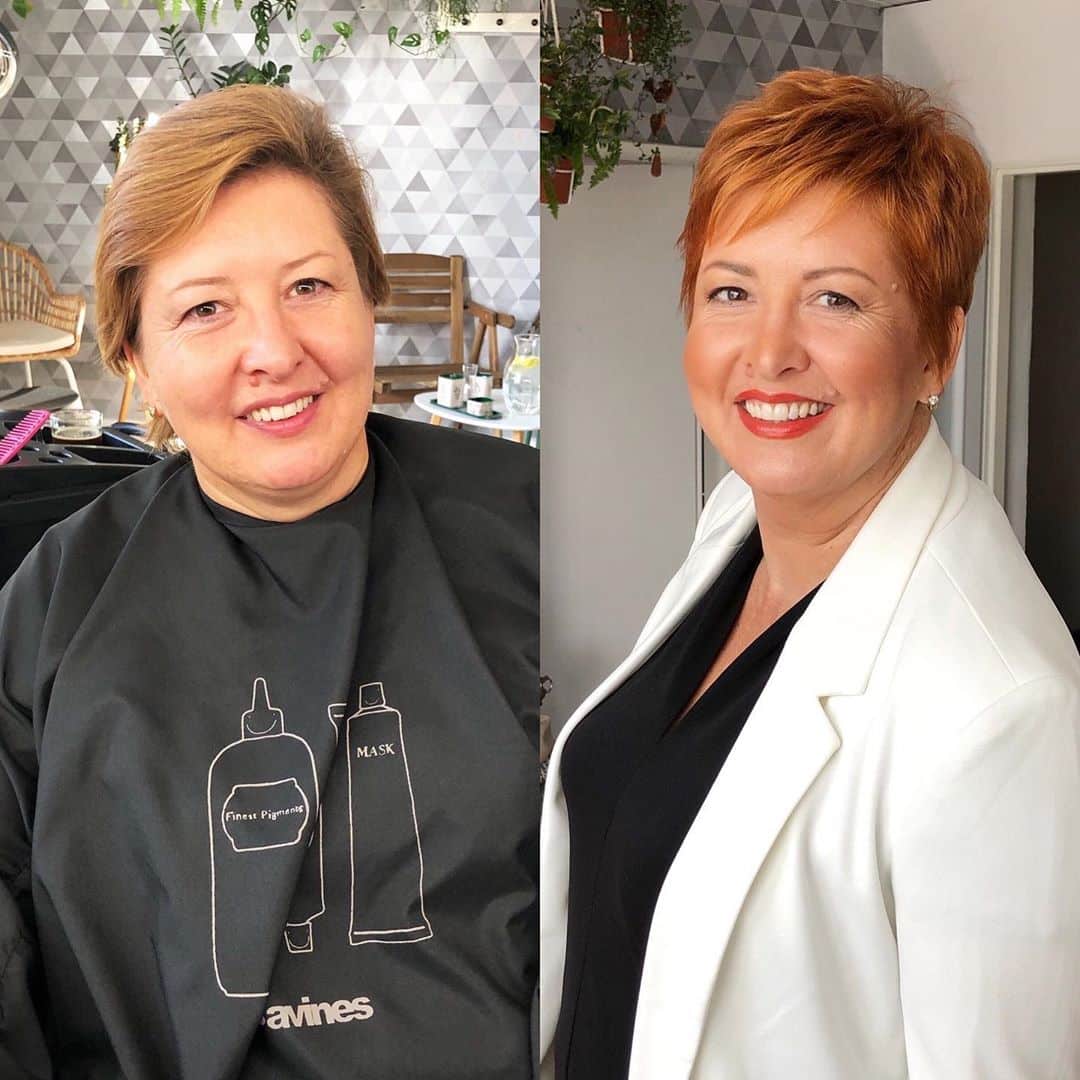 layered pixie for older women with fine hair