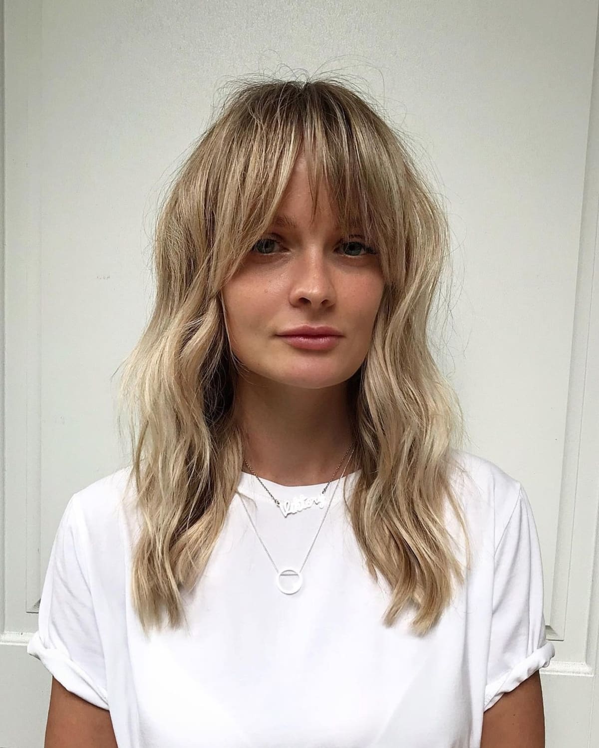 long and wispy curtain bangs for long hair
