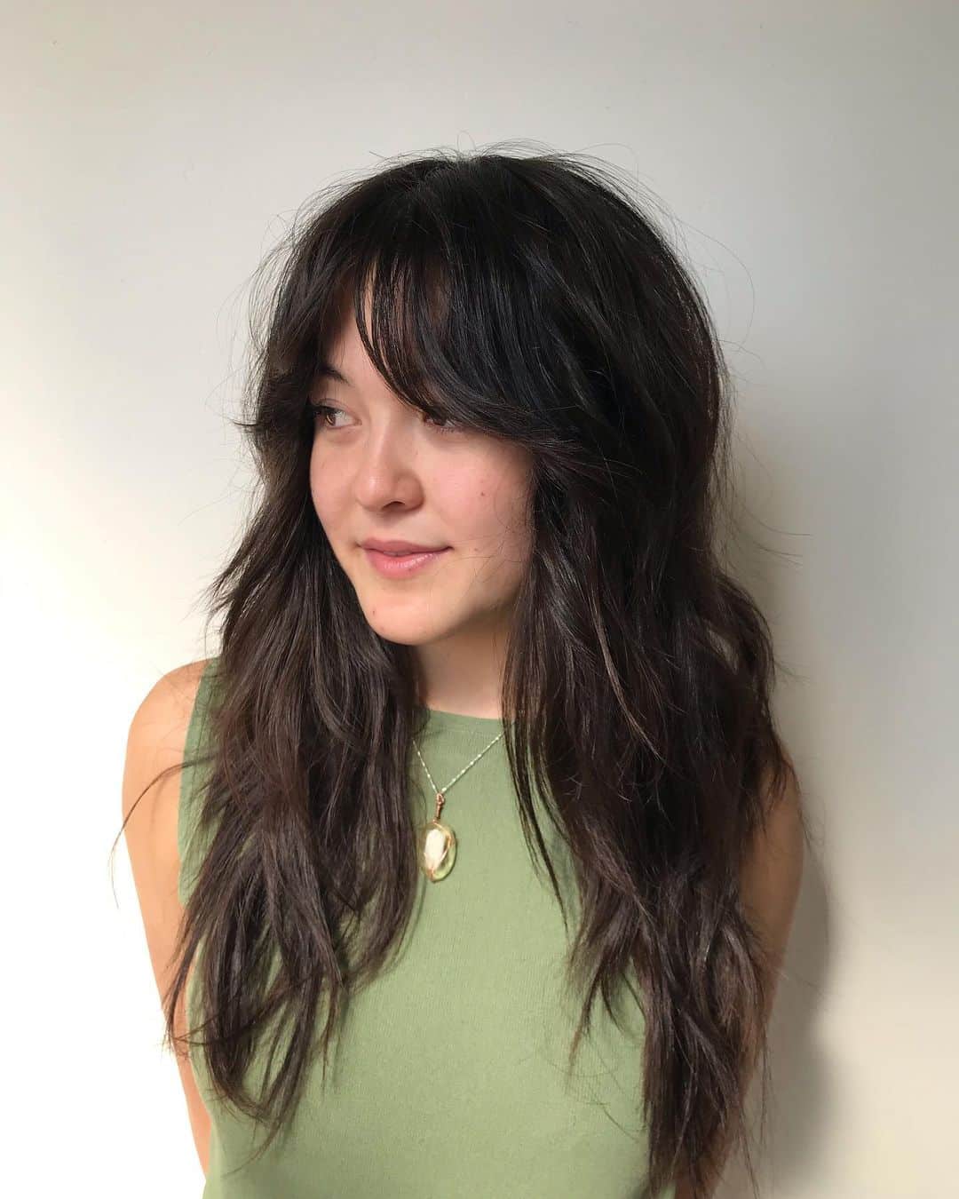 long choppy shag haircut