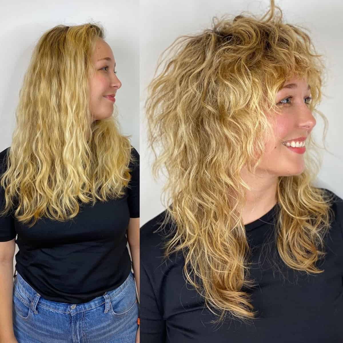 long curly shag with bangs 1