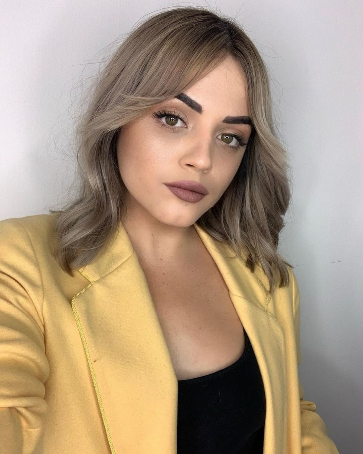 long curtain bangs for shoulder length hair