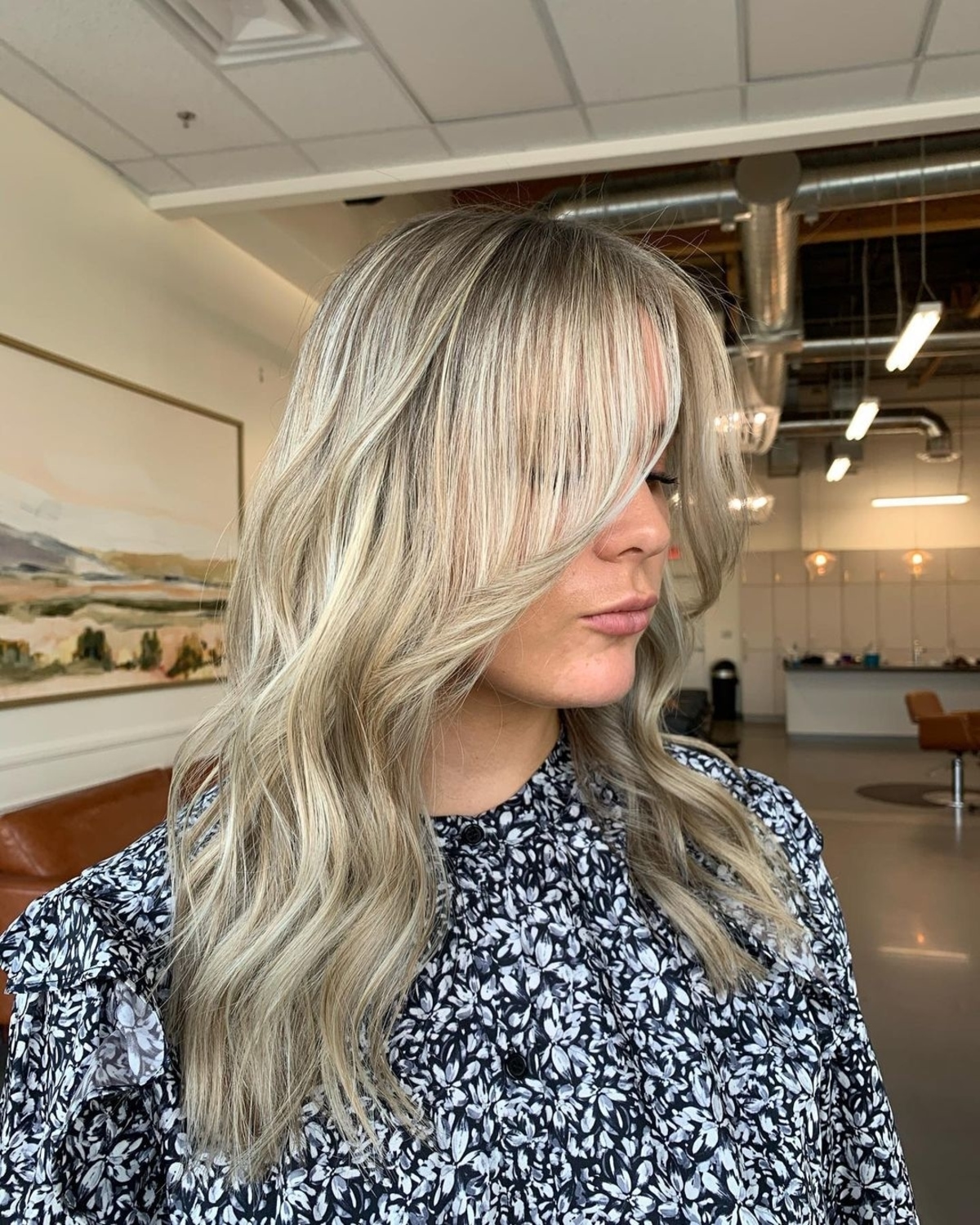 long curtain bangs