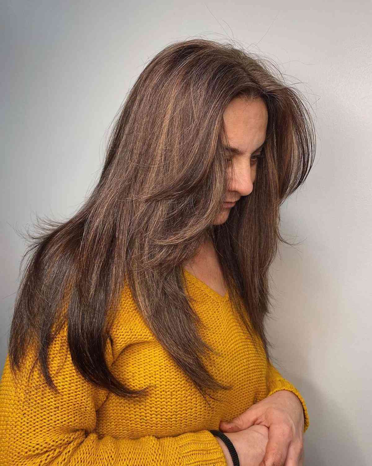 long layered cut for straight hair for 40 year olds
