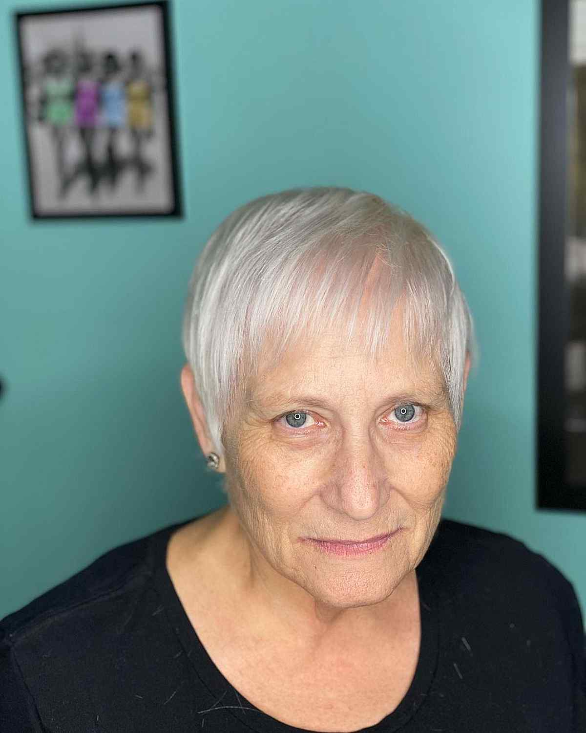 long pixie cut for 70 year olds with fine hair