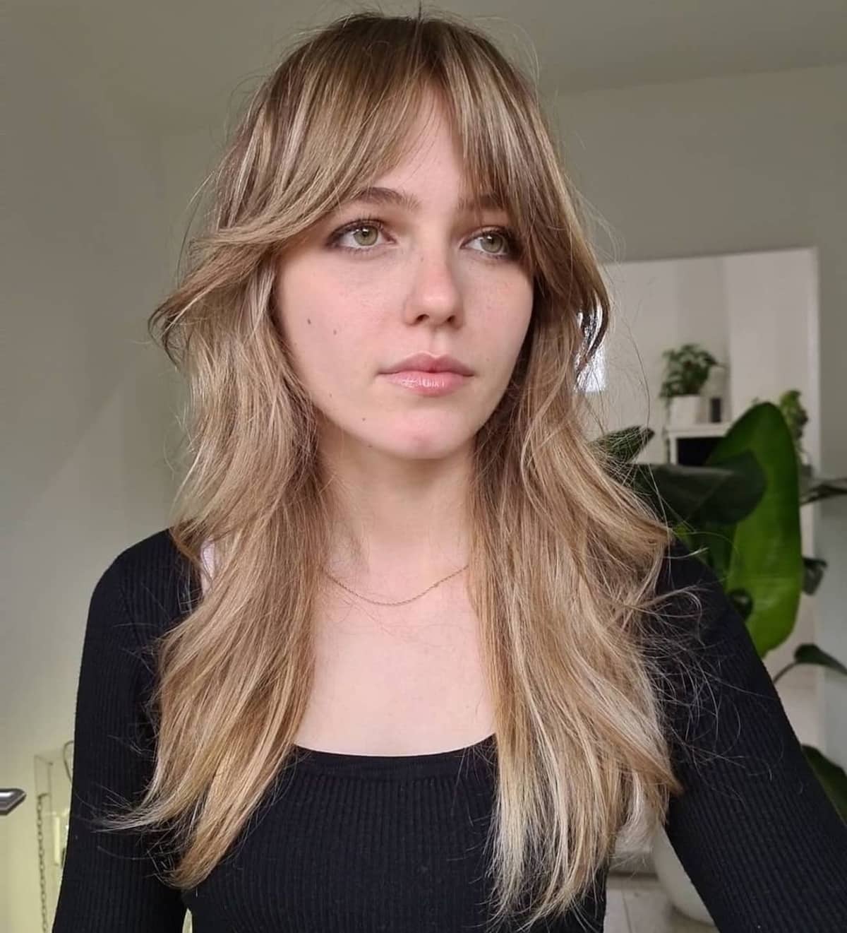 long shag for women with fine hair