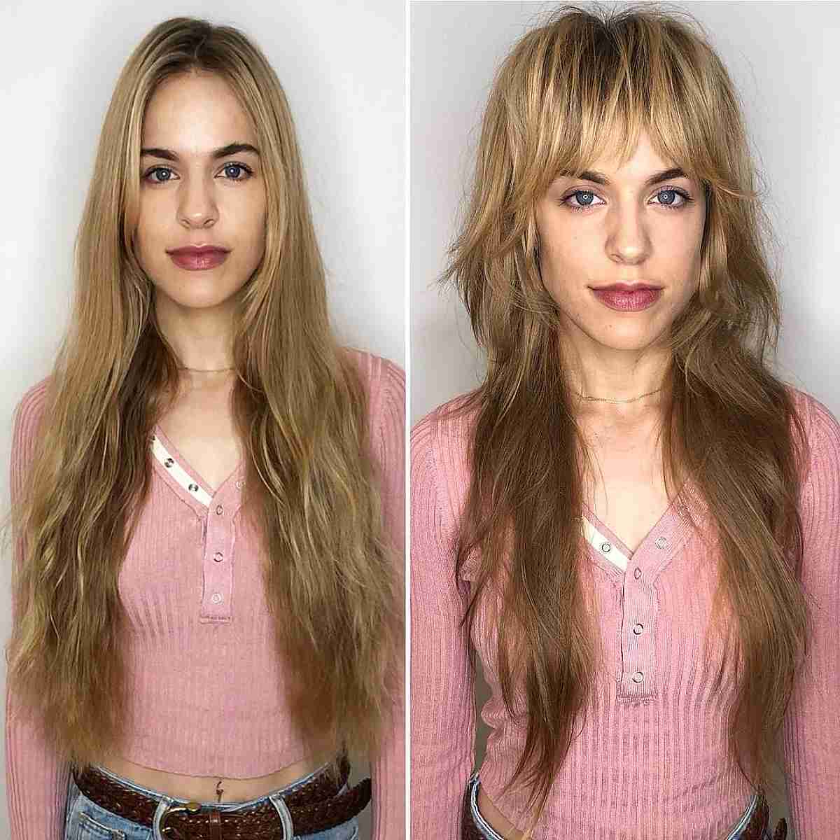 long shaggy and wispy