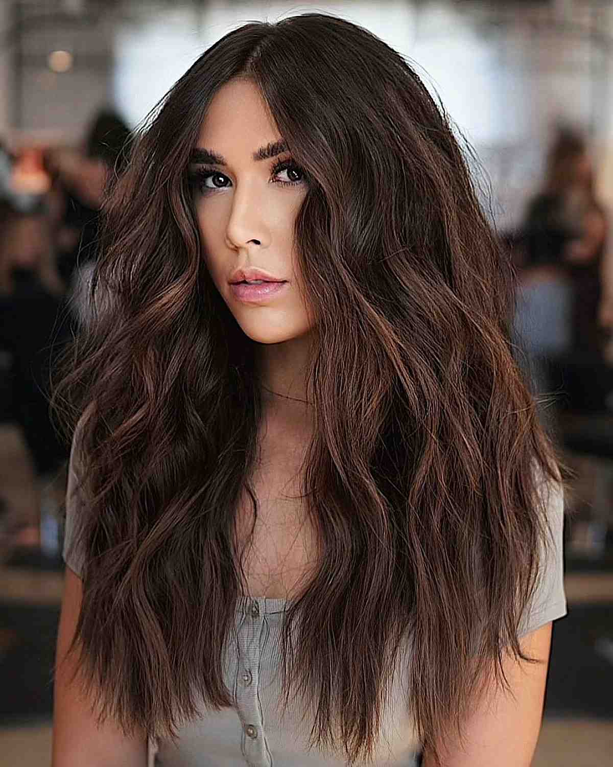 long shaggy layers for very thick hair