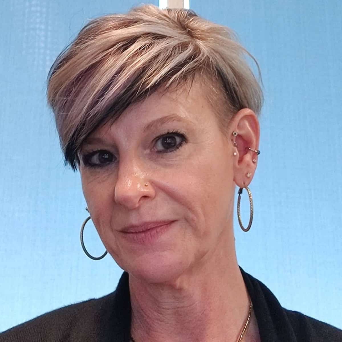 long undercut edgy pixie for women over 50