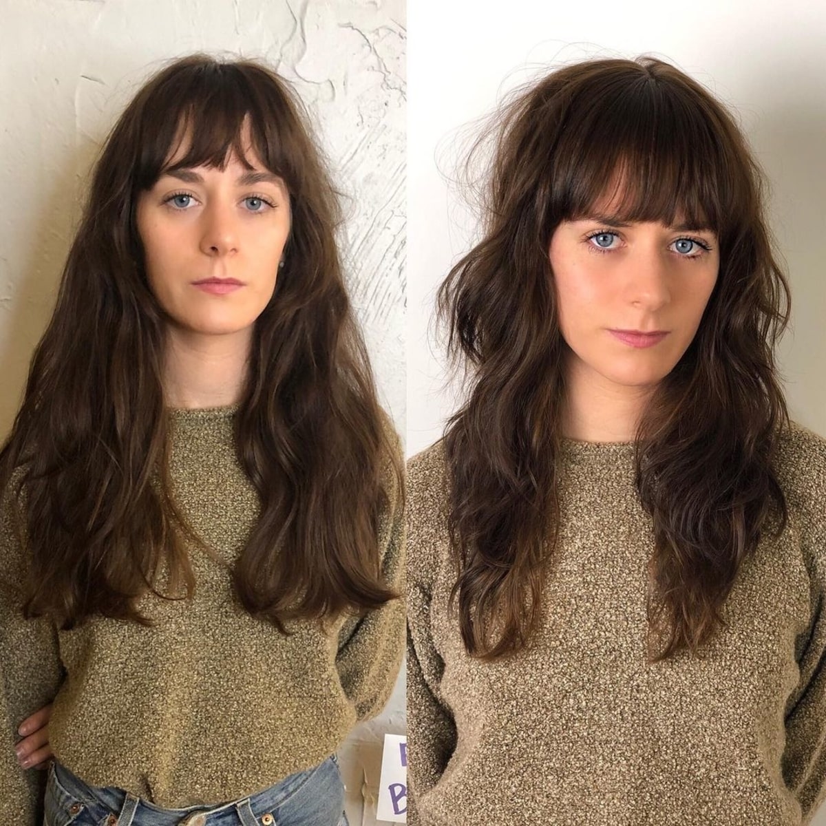 long wavy shag with wispy bangs