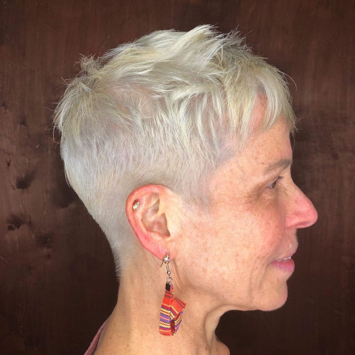 no fuss cut for women over 70 with short hair