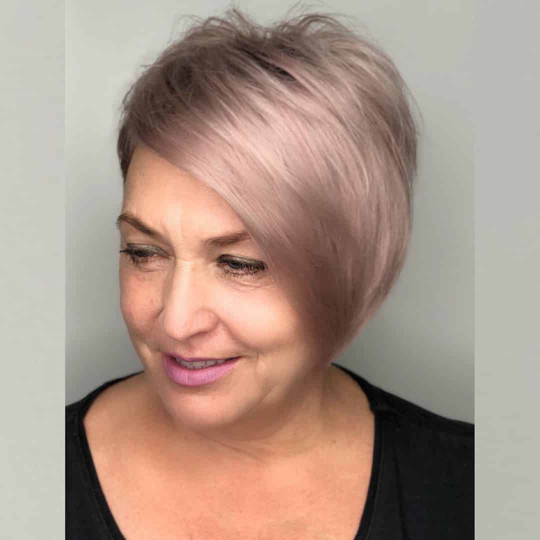 peachy rose gold