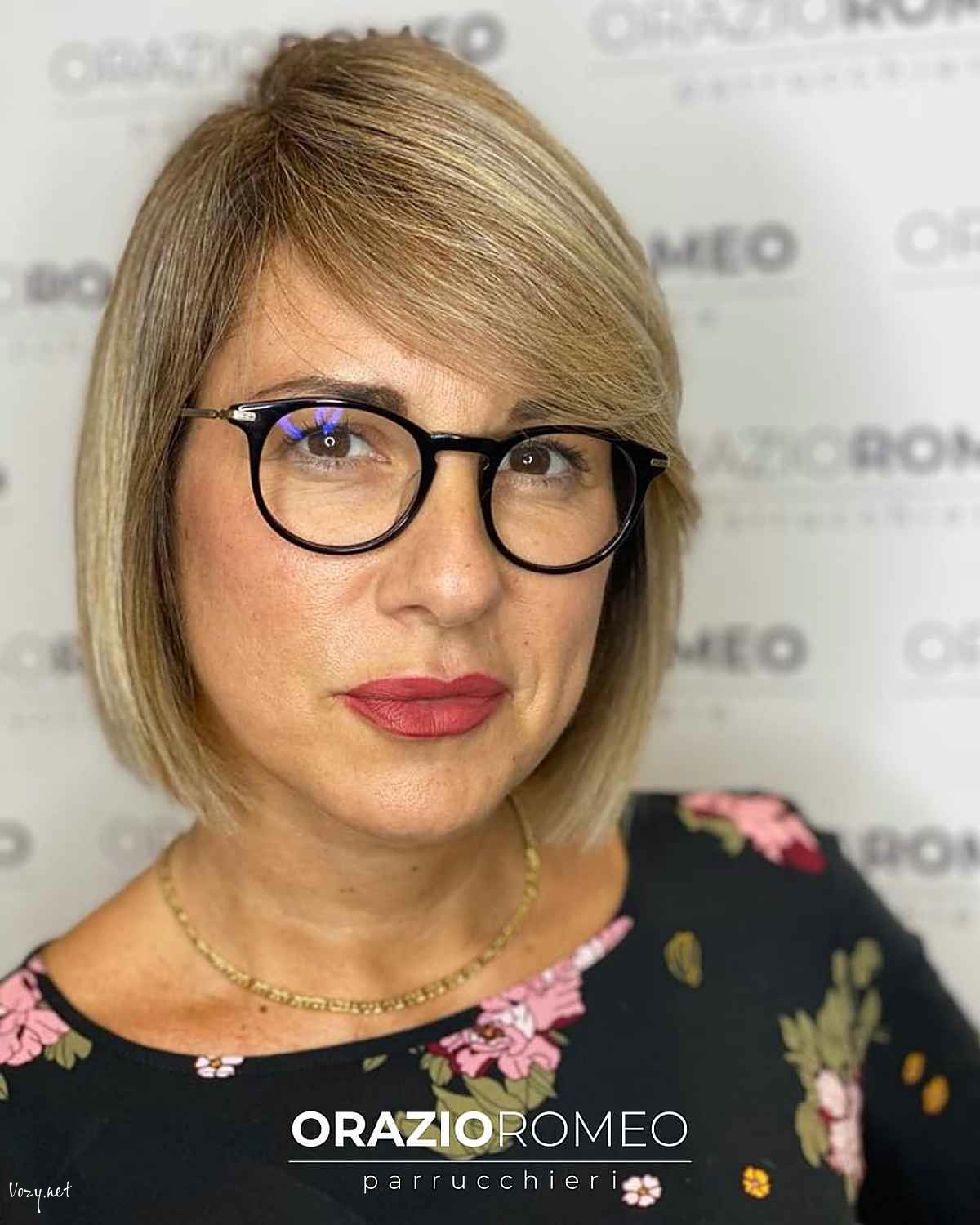 perfect short crop for fine haired women over 50 with glasses