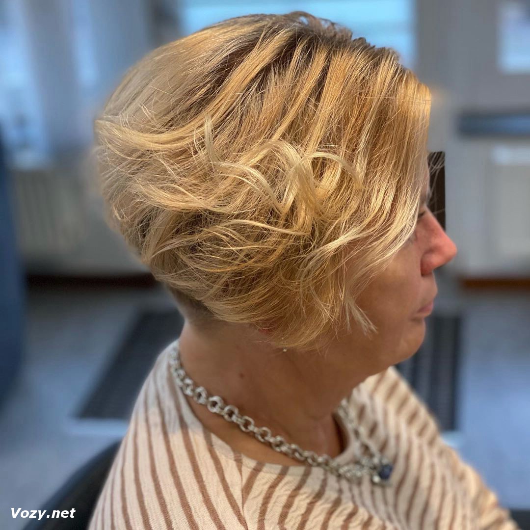 pixie bob haircut for older women