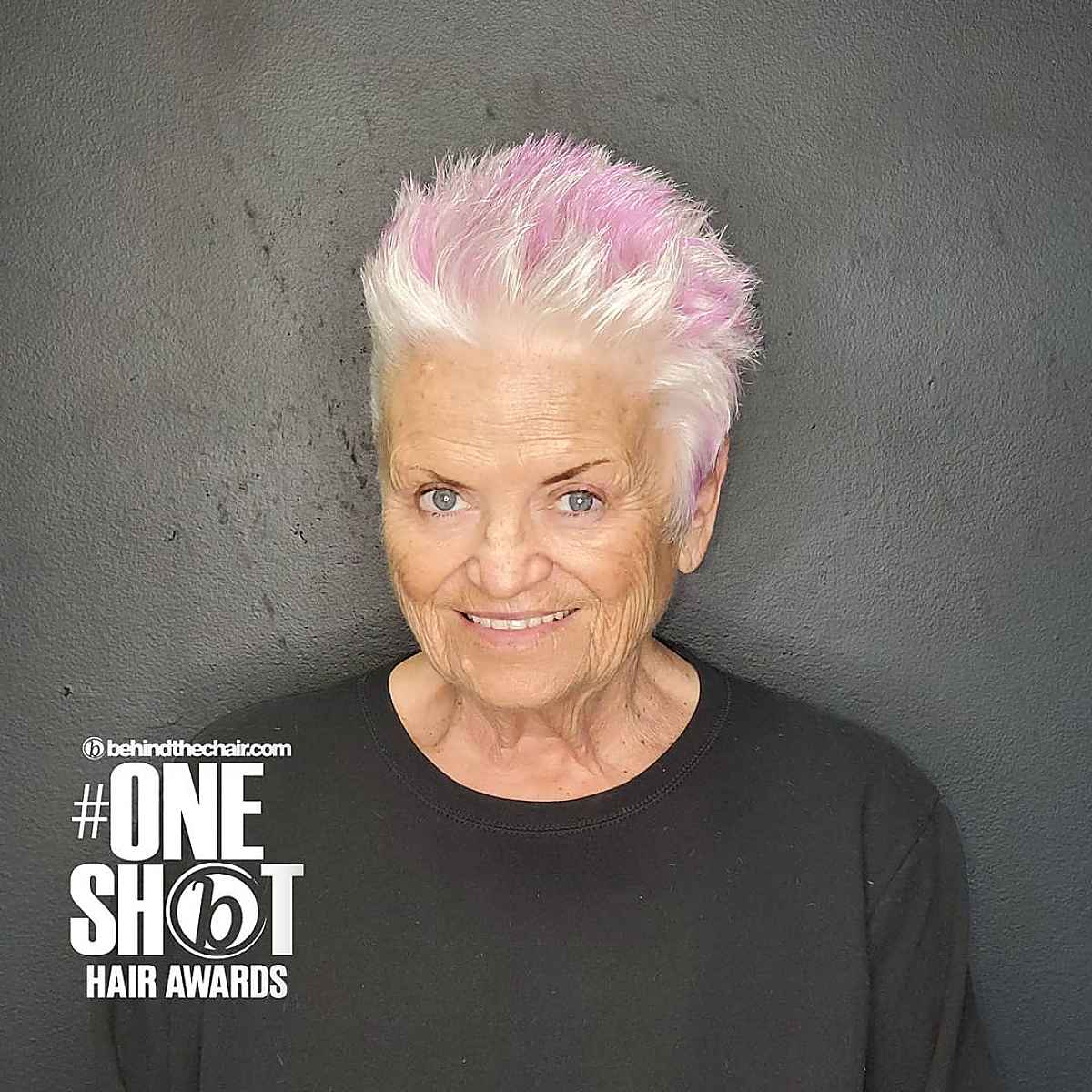 pixie haircut for older women 60