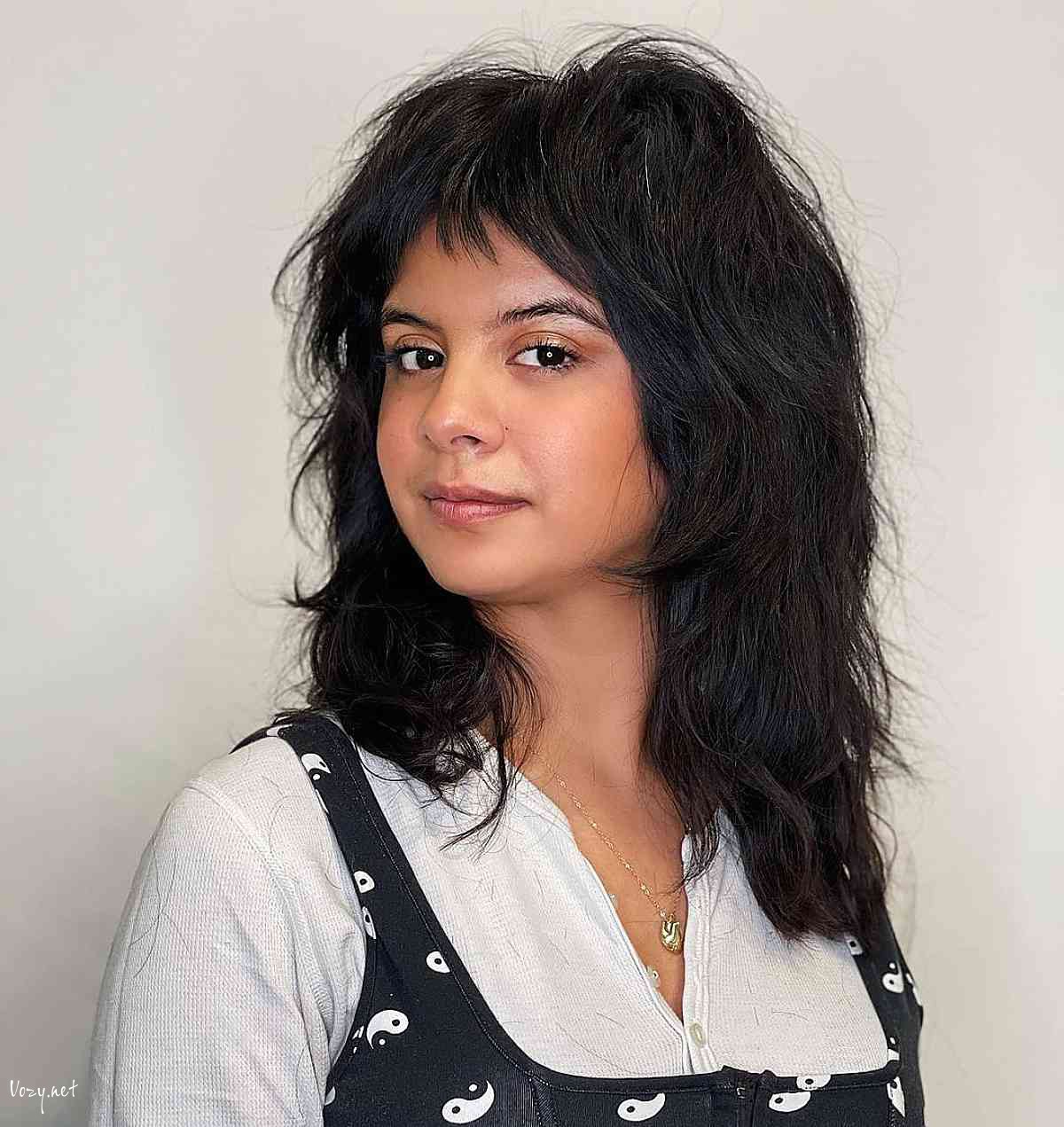 razor cut shag for thick hair