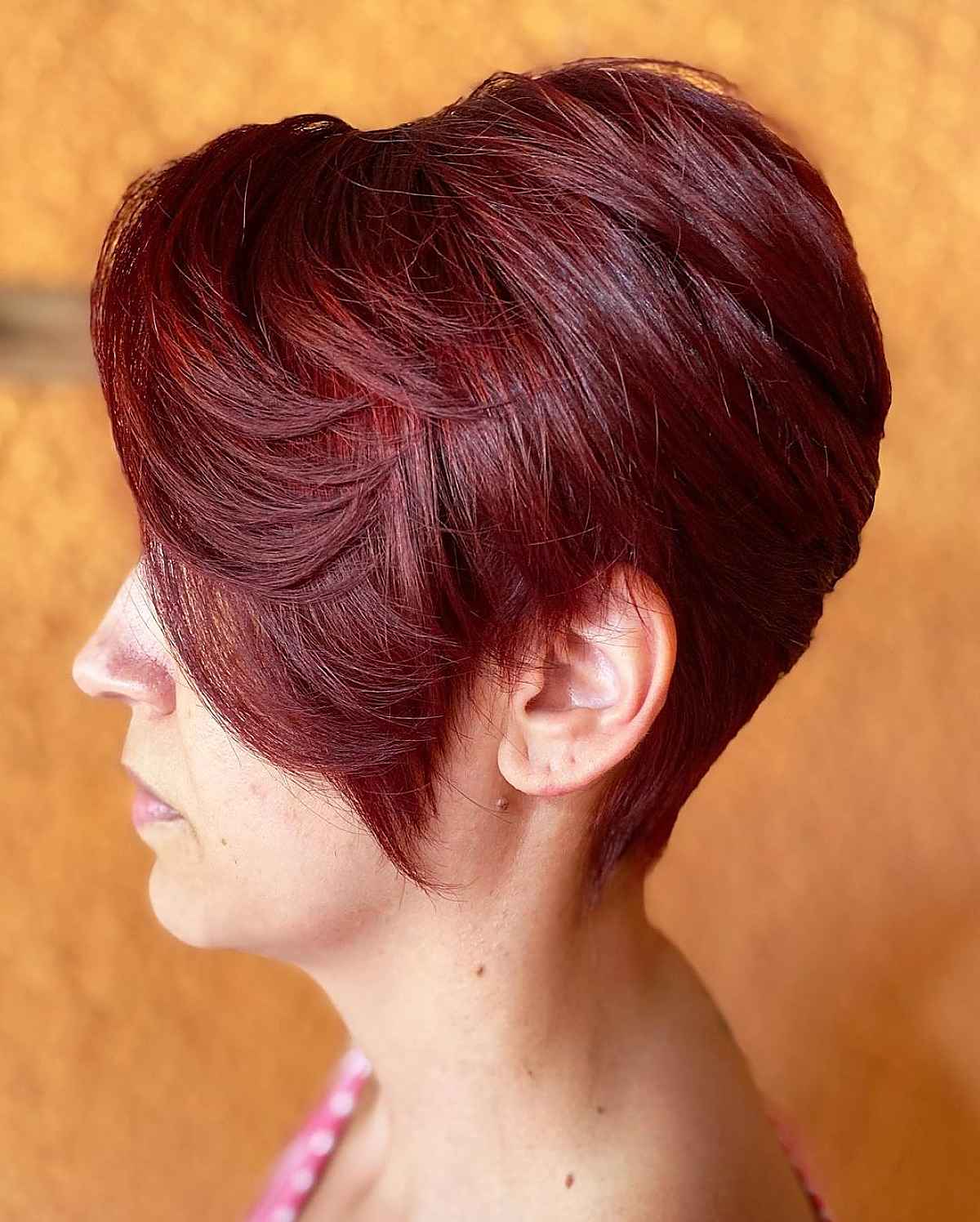 razored pixie cut for being a woman over forty