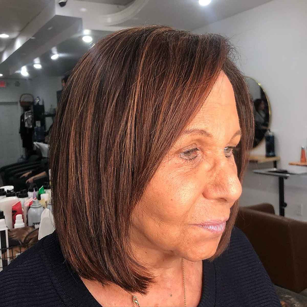 rich auburn for women in their 70s