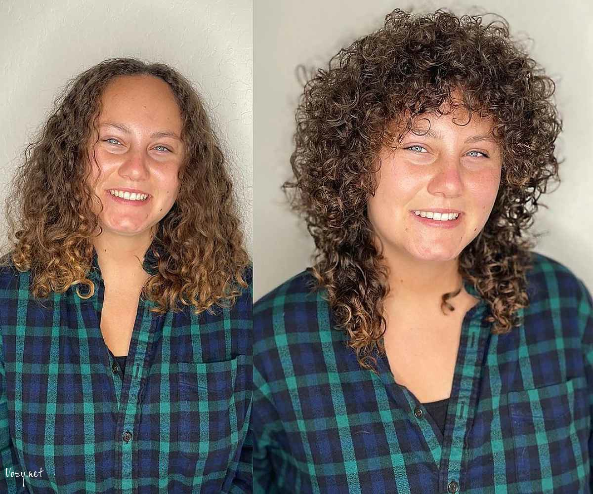 shag cut for naturally curly hair