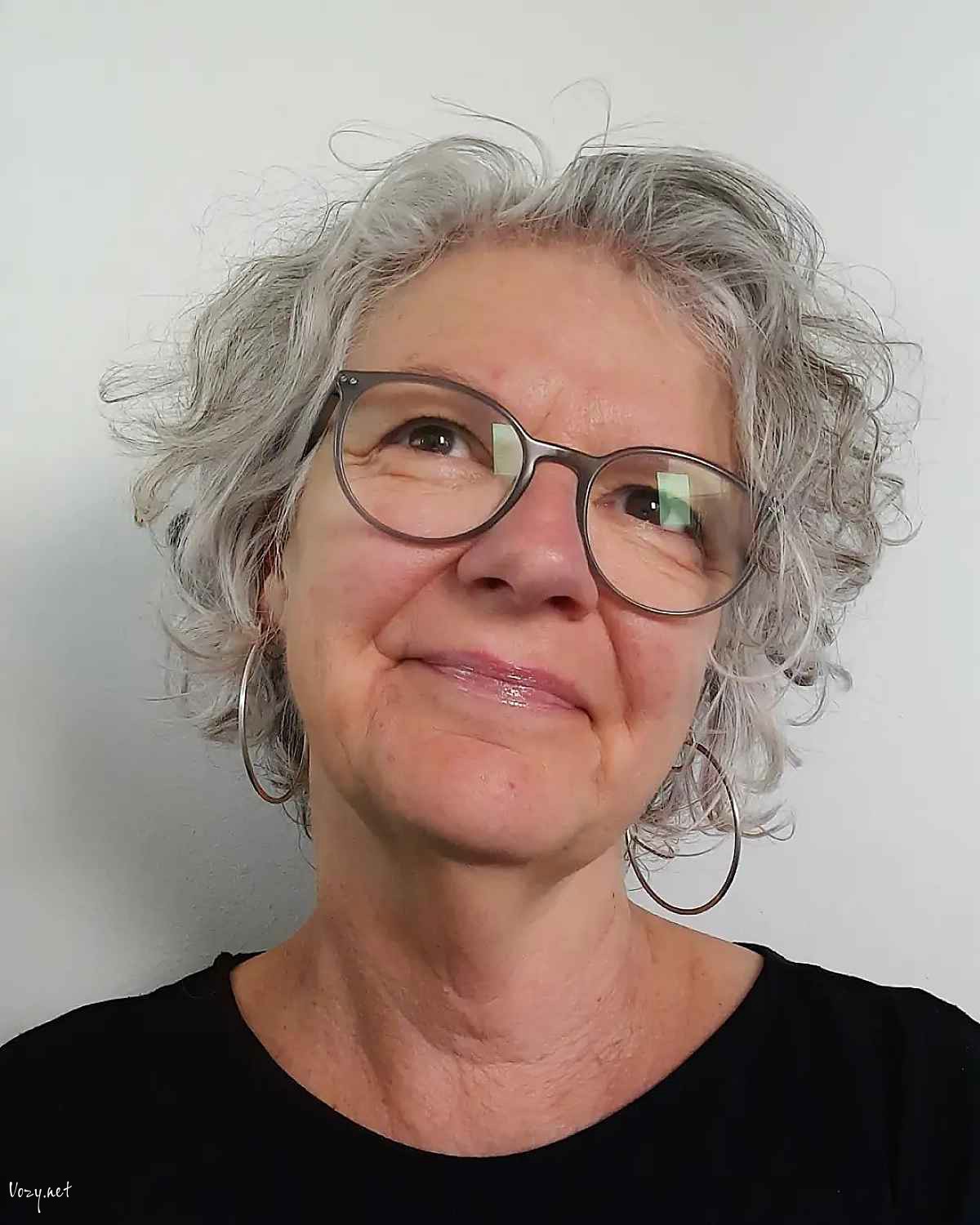 shaggy curly bob for women over 70