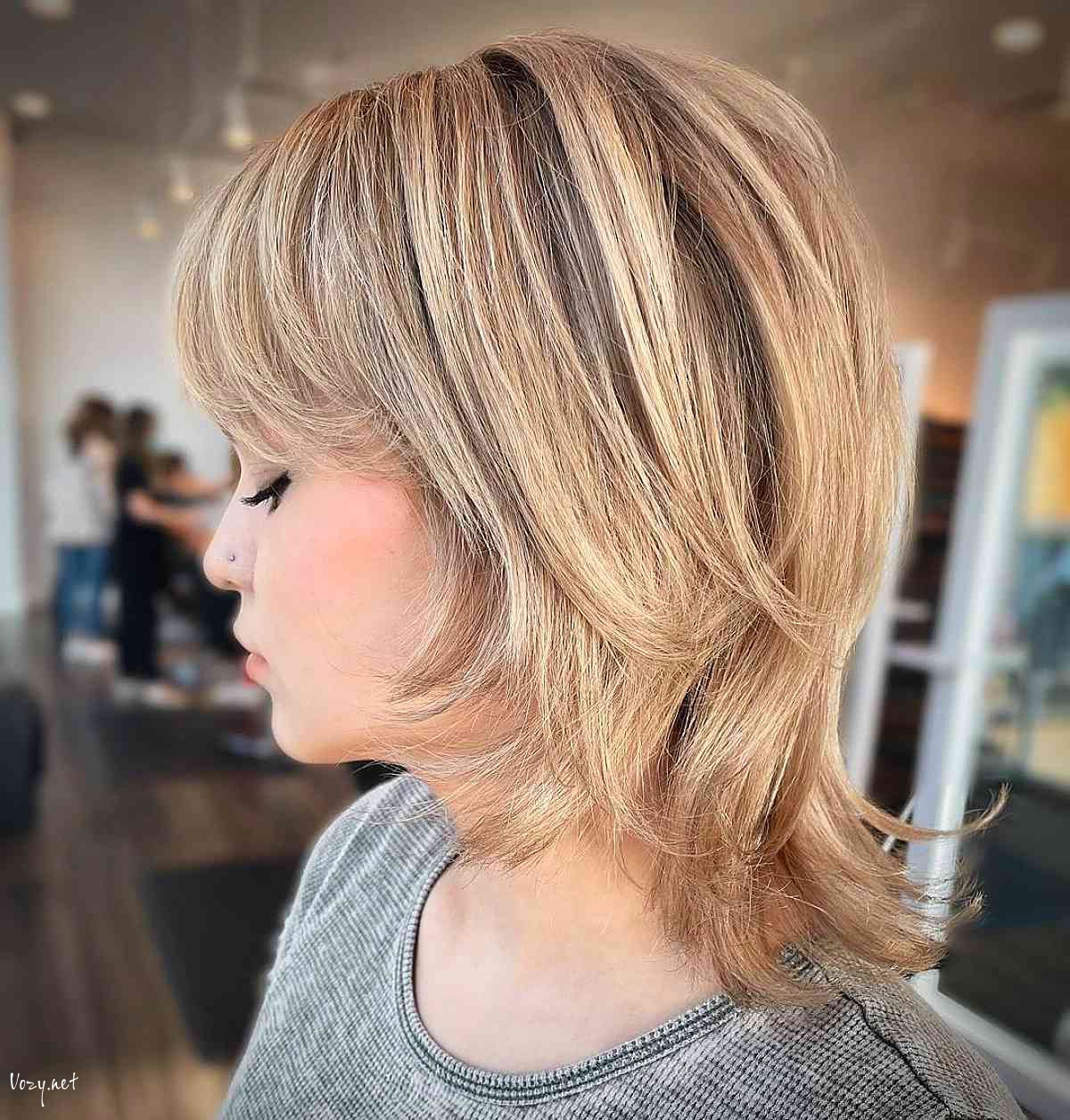 shaggy lob haircut 1