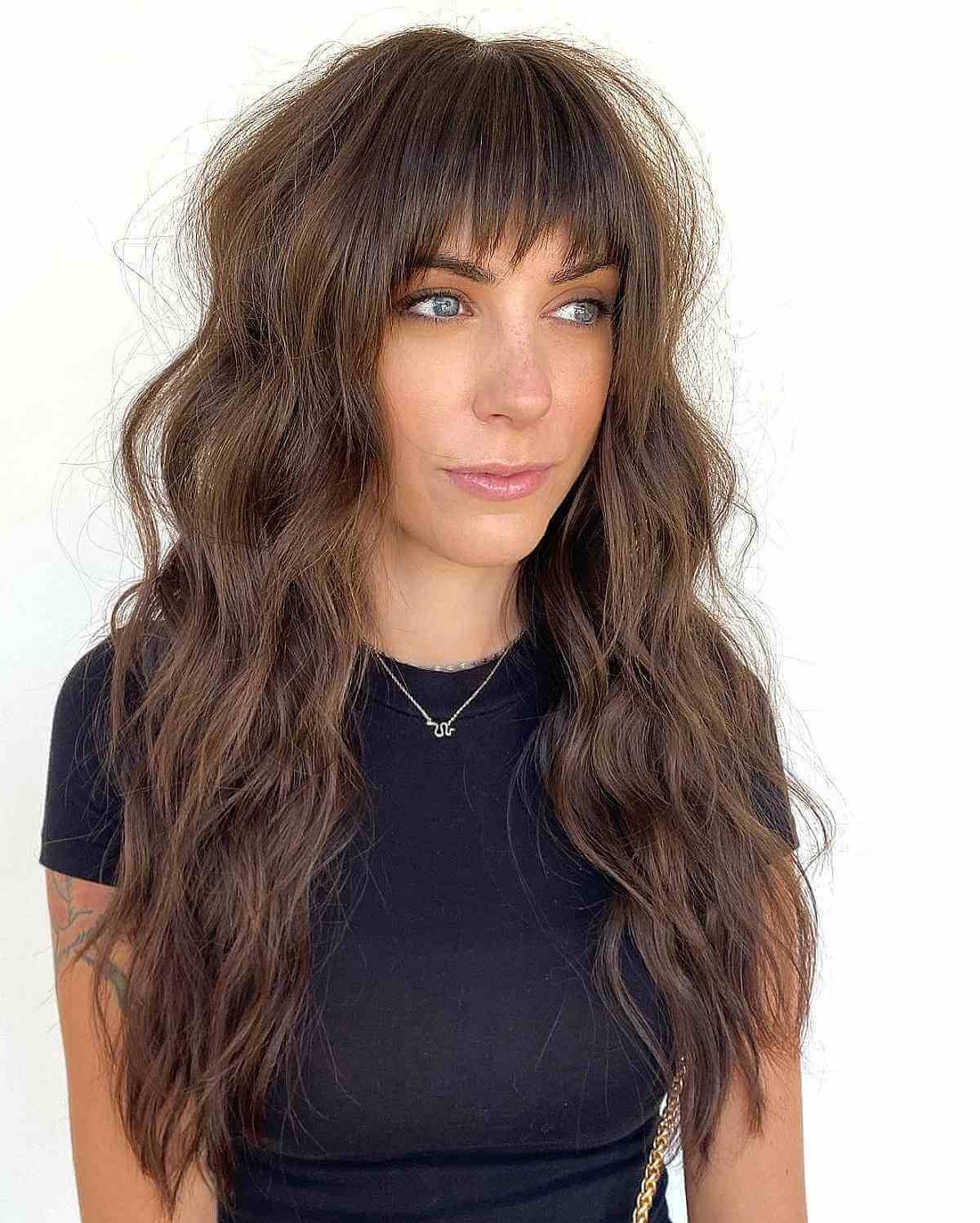 shaggy long layered cut