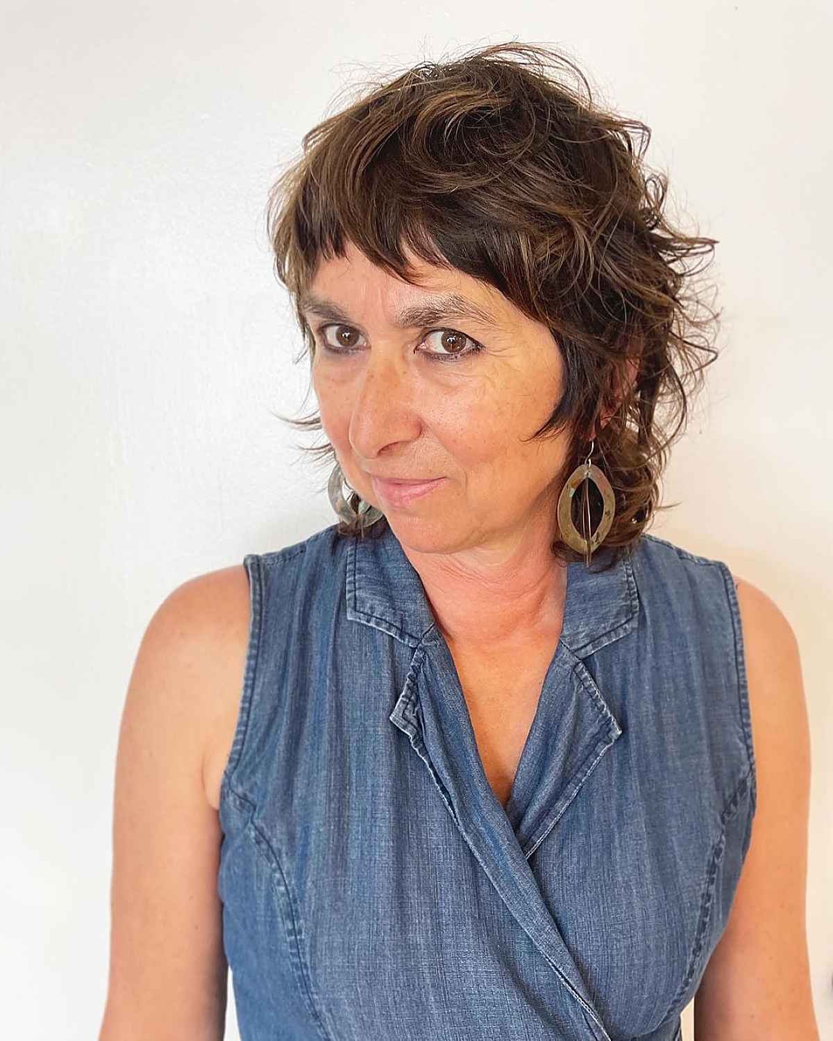 shaggy mullet with bangs for women over 60