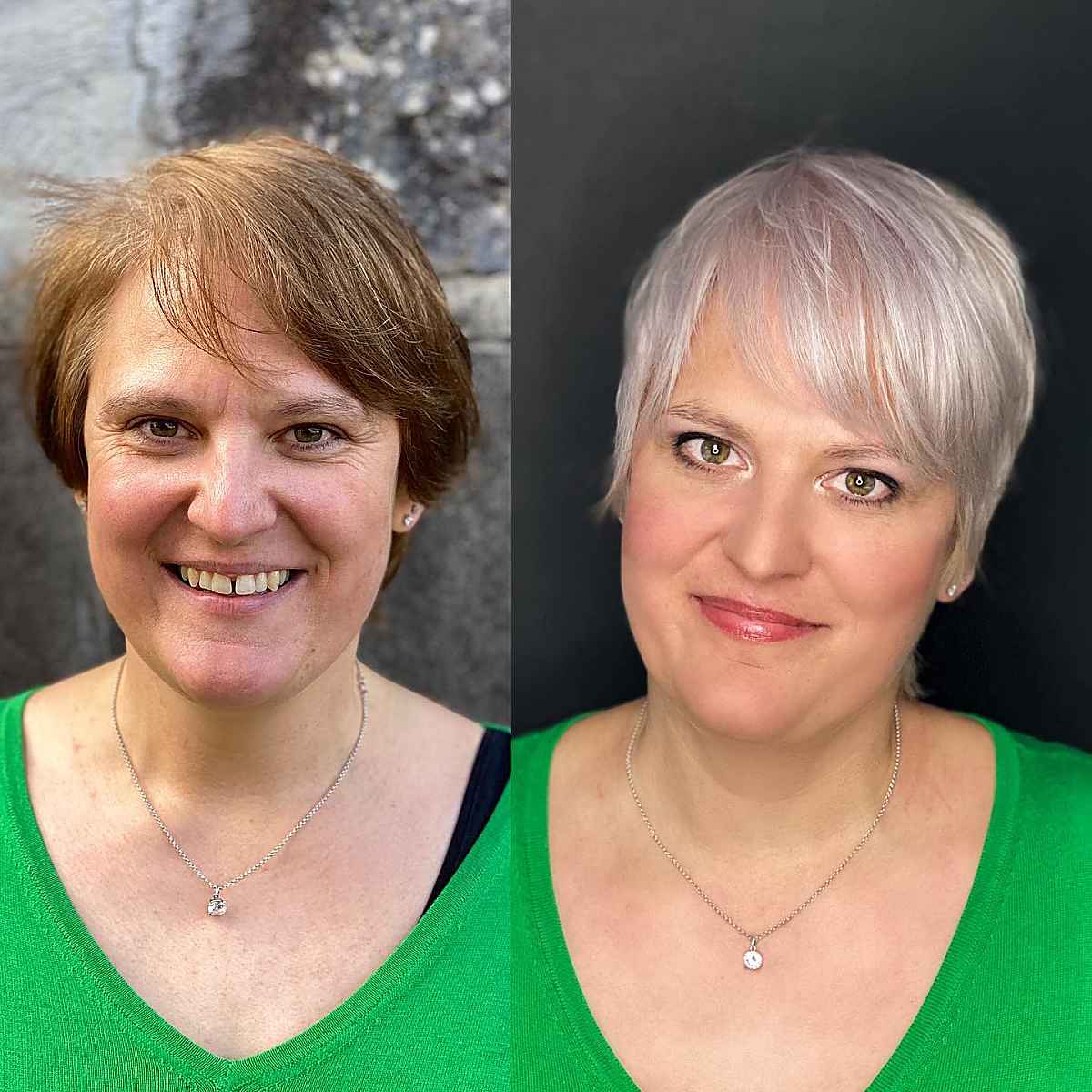 shaggy pixie for women over 50 with thinning hair
