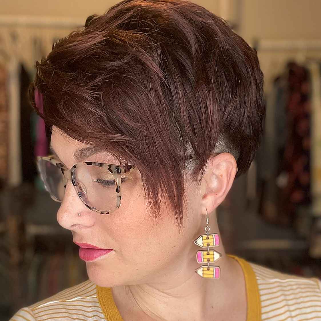 shaved undercut pixie cut haircut