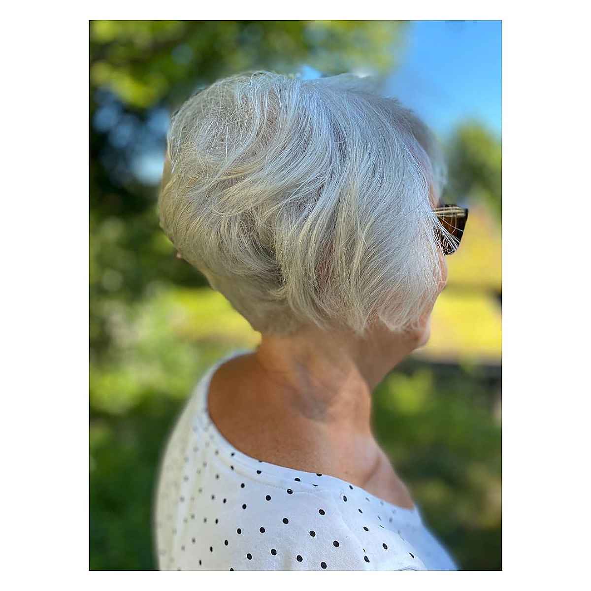 short bob crop for women over sixty
