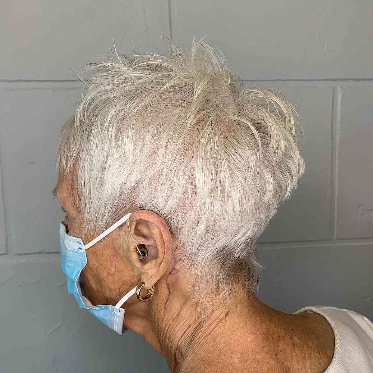 short piece y layers on thinning hair for ladies over 70