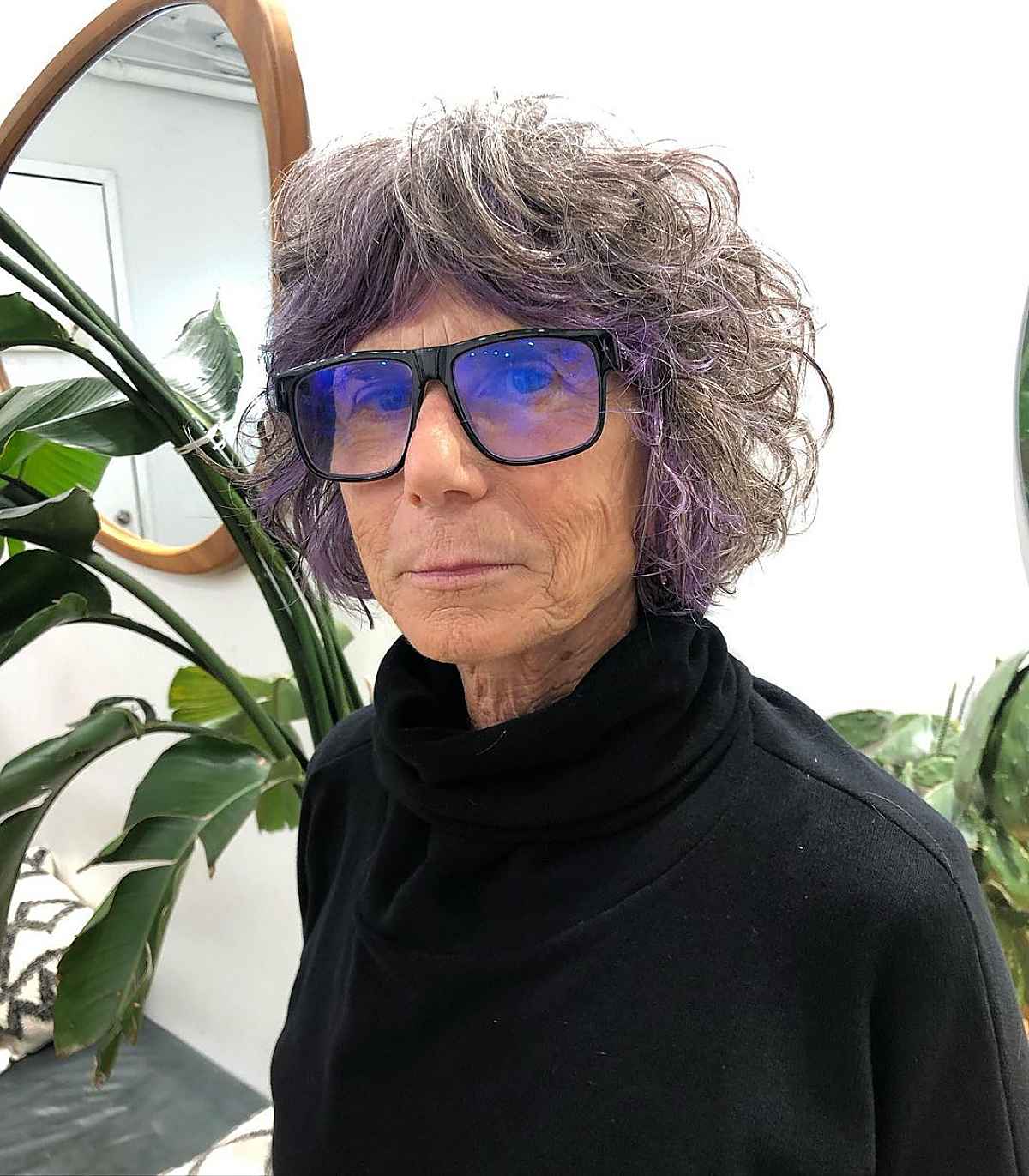 short shaggy bob for a woman over 70