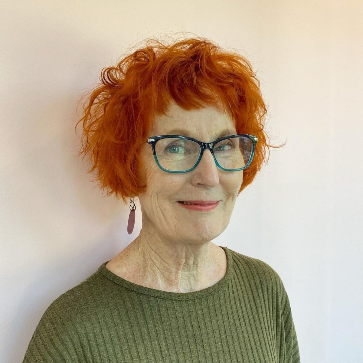 short shaggy bob for over 60