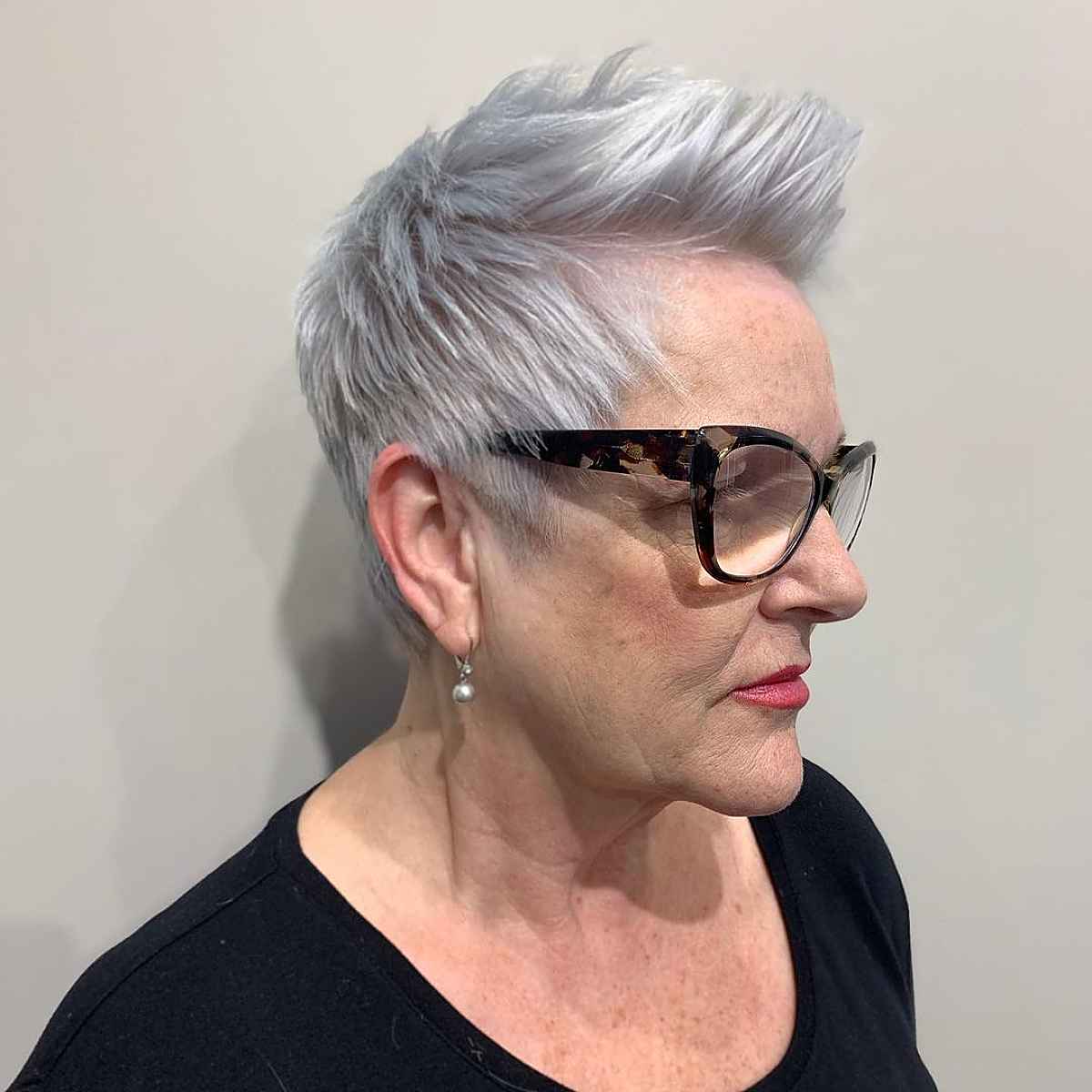 short spiky pixie for women over 60