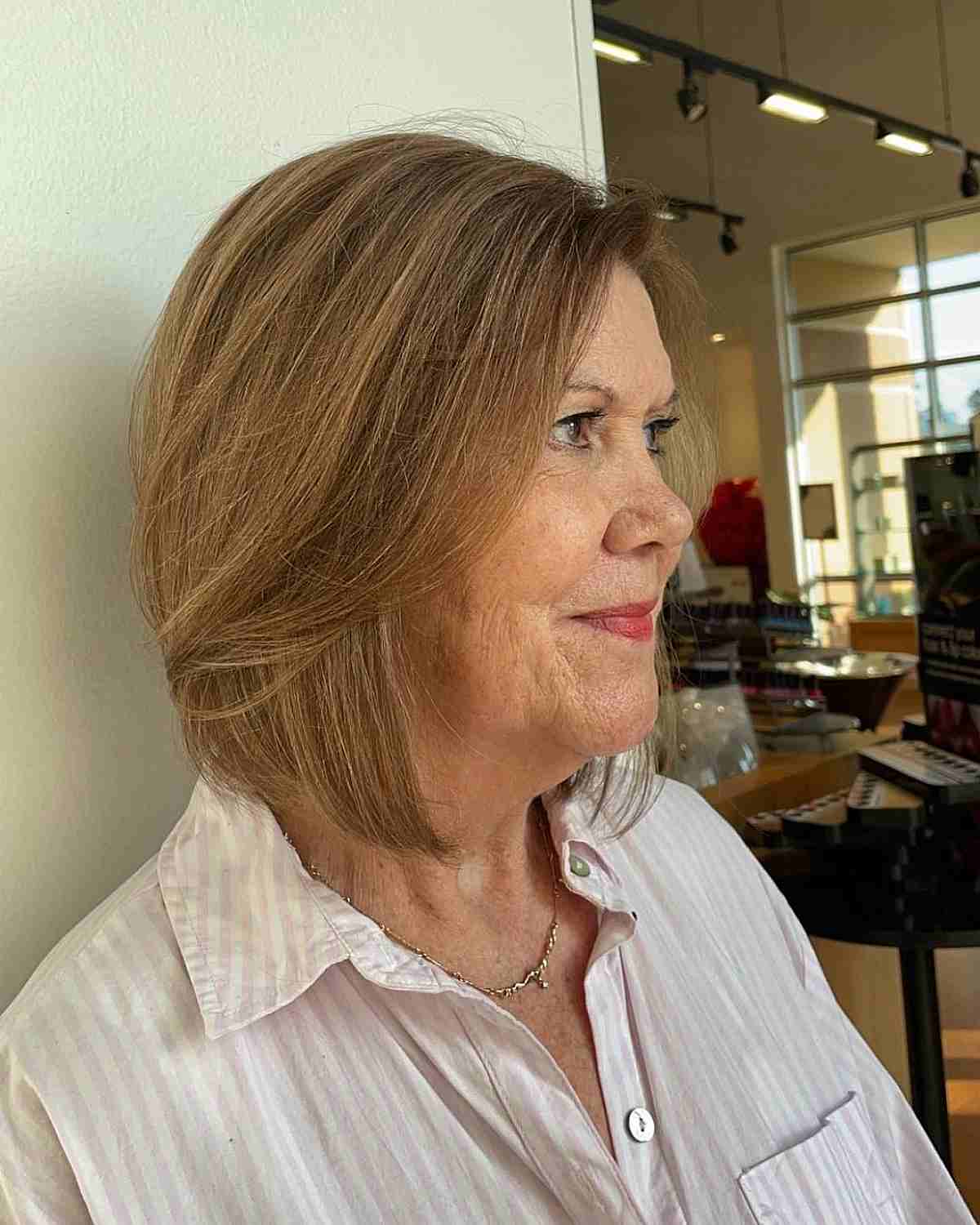 short to medium bob with a face frame
