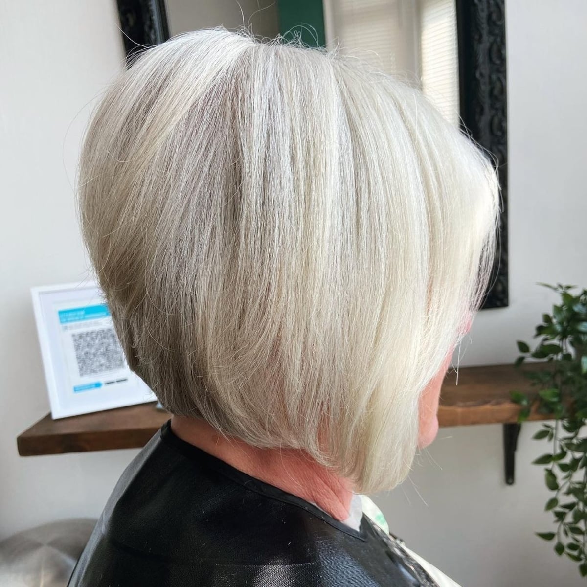 silver graduated bob for women over 60