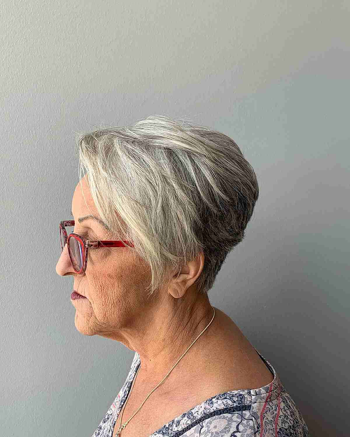 stacked pixie bob for ladies 70 and over