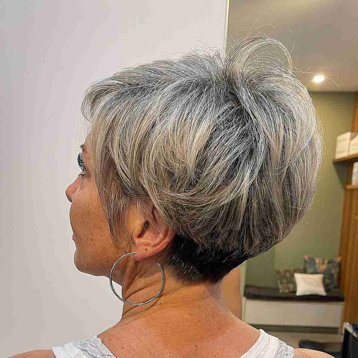stacked pixie cut